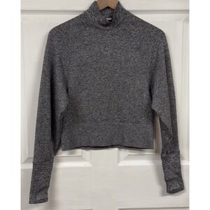 Lululemon Engineered Warmth Pullover Women's Size 4 Merino Wool Black White